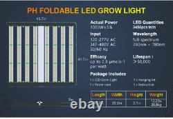 1000w Pliable Led Grow Lumière Pro 8bar Intérieur Commercial Lampe Médicale Veg Fleur