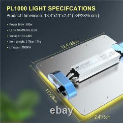 1000w Samsung Led Grow Lampe De Lumière Plein Spectre Pour Les Plantes Hydroponiques Veg Fleur