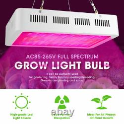 120pcs Led Grow Lumière Blanche Pour Les Plantes Hydroponiques Veg Flower Dual Chips Lampe