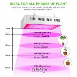 120pcs Led Grow Lumière Blanche Pour Les Plantes Hydroponiques Veg Flower Dual Chips Lampe