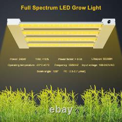2000w Led Grow Light Full Spectrum Couverture 4x4ft Veg Hydroponique Intérieur Dimmable