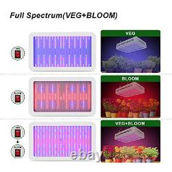 2000w Led Grow Light Full Spectrum, Plant Grow Light Avec Veg Et Bloom Switch