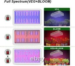 2000w Led Grow Light Full Spectrum, Plant Grow Light Avec Veg Et Bloom Switch F