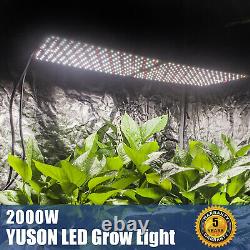2000w Led Grow Light Full Spectrum Pour Greenhouse Indoor Plant Veg Et Fleur