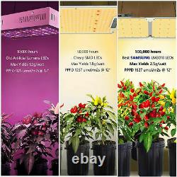 2000w Led Grow Light Veg Flower Samsungled Lm301b Diodes Full Spectrum Us Vendeur