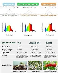 2024 Nouvelle lampe de culture LED SPF6000 PRO 600W avec une couverture de 6x6ft en croissance et 600W PRO