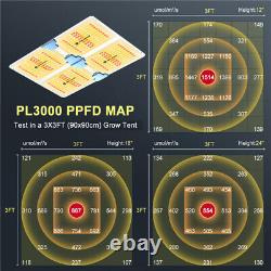 2024 Phlizon P3000 Lumière de Croissance LED Sunlike à Spectre Complet pour Plantes d'Intérieur Fleurs Légumes