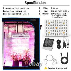 2500w Led Plant Grow Light Full Spectrum Avec5x Cree Cob Indoor Hydroponics Flower