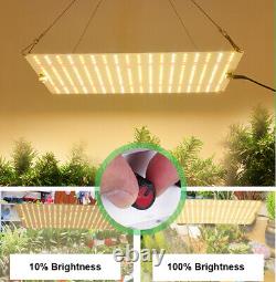 2PCS Lampe de culture LED 3000W Dimmable Full Spectrum pour plantes d'intérieur Veg Bloom