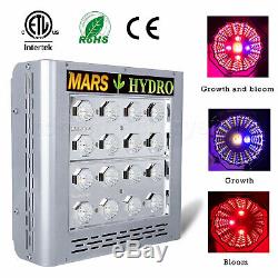 2pcs Mars Hydro Pro II 400w Led Grow Light Full Spectrum Pour L'intérieur Veg Fleur