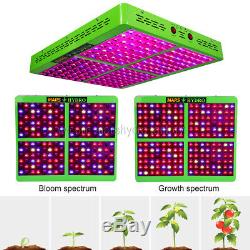 2pcs Mars Hydro Réflecteur 1000w Led Grow Light Full Spectrum Plante Veg Fleur