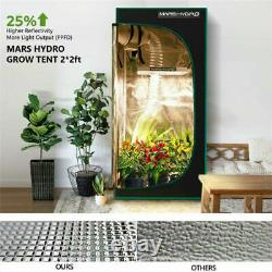 2pcs Mars Hydro Ts 600w Led Grow Light Full Spectrum Pour Toutes Les Plantes À L'intérieur Bloom