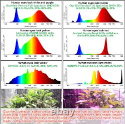2x 5000w Hydro Led Grow Light Full Spectrum For Indoor Plants Uv Ir Veg Flower
