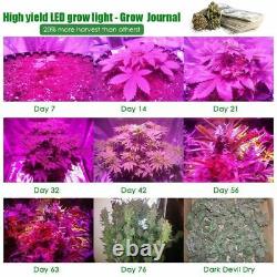 2x 5000w Hydro Led Grow Light Full Spectrum For Indoor Plants Uv Ir Veg Flower