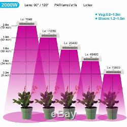3000w 2000w Led Grow Light Hydro Full Spectrum Veg Panneau D'intérieur Lampe Usine Bloom