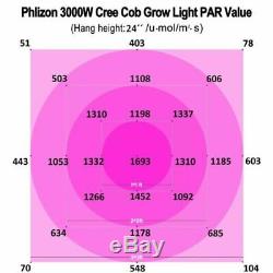3000w 6xcree Cob Led Grow Light Full Spectrum Pour Tous D'intérieur Plante Veg Fleur