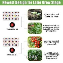 3pcs 1000w Led Cob Grow Light Cree Full Spectrum Veg/bloom Switch For Greenhouse