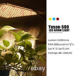 4 Pack 600 Watt Led Grow Light Full Spectrum Pour Les Plantes D'intérieur Veg Et Fleur