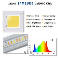 4000W Lumière de Croissance LED pour Plantes d'Intérieur en Phase Végétative et Floraison Spectre Complet Samsung IR UV Kit