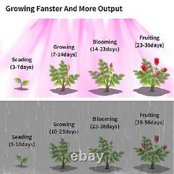 4000w Led Grow Light Full Spectrum Hydroponic Indoor Plants Veg Flower Panel