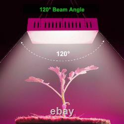 4pcs 1500w Led Grow Light Veg Bloom Plein Spectre Intérieur Plantes Fleurs Croissant