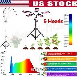 4pcs 5 Têtes Led Grow Lampe De Croissance Usb Légère Pour Les Plantes De Veg Intérieur Plein Spectre