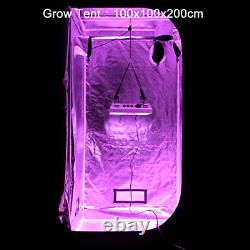 600w 12 Bandes Led Grow Light 3-switches Full Spectrum Indoor Plants Veg Flower