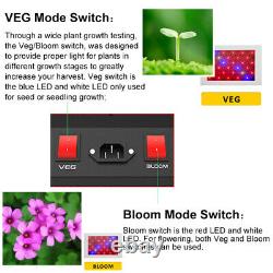 600w 1200w Led Grow Light Full Spectrum Double Interrupteur Veg/bloom Pour Plante Intérieure