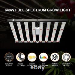 640W Lumière de croissance à spectre complet Samsung LED commercial 8 barres pour légumes en intérieur