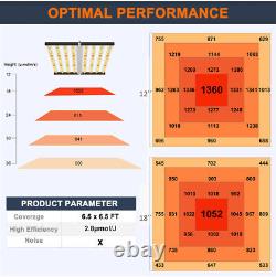 640w Full Spectrum Foldable Led Grow Light Bar Indoor Commercial Lampe Veg Flower