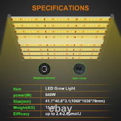 640w Quantum Led Grow Light 8bar Sunlike Full Spectrum Lampe Végétale Remplacer Gavita