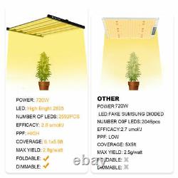 720w Led Grow Light Bar Full Spectrum Samsung Lm281b Pour Hydroponics Veg Flower