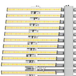 800W 640W Lampe de Culture LED 8/10Bar Spectre Complet pour Plantes d'Intérieur Veg Bloom UV+IR