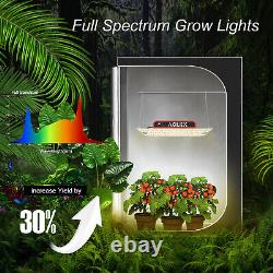 AGLEX 2000W Lampe de Culture LED Spectre Complet pour Plantes d'Intérieur VEG Floraison Ajustable