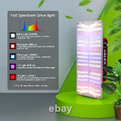 Aglex 1000w Led Grow Light Full Spectrum Pour Les Plantes Intérieures Veg Flower Adjustable
