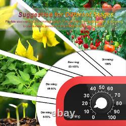 Aglex 1000w Led Grow Light Full Spectrum Pour Les Plantes Intérieures Veg Flower Adjustable