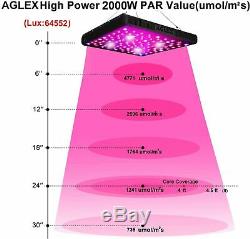 Aglex 2000 Watt Cob Led Grow Light Full Spectrum Pour Hydroponique Plante Veg Fleur