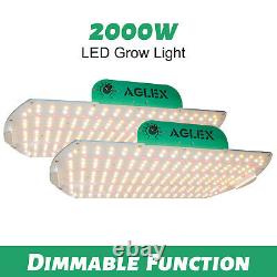 Aglex 2000w Led Grow Light Full Spectrum Lampe Hydroponique Plante Veg Fleur 2pcs