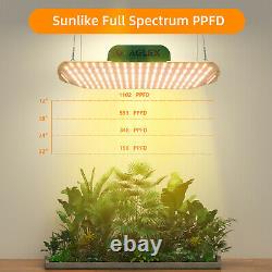 Aglex 2000w Led Grow Light Full Spectrum Lampe Hydroponique Plante Veg Fleur 2pcs