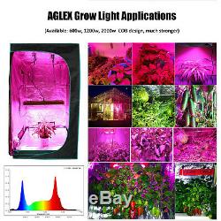 Aglex 600w Led Grow Light Cob Full Spectrum Veg Fleur Hydroponique De Plantes D'intérieur