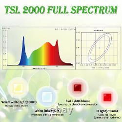 Ajustable 2000w Led Grow Light Full Spectrum Pour La Fleur De Veg À L'intérieur Des Plantes-h8
