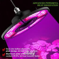 Ampoule de lumière de croissance pour plantes à LED en forme d'OVNI E26/E27, spectre complet, pour légumes et fleurs