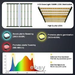 Araignée 1000W LED Grow Light Spectre Complet Culture Commerciale Croissance CO2 Intérieur Légume Fleur