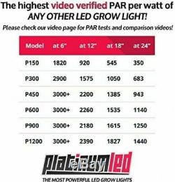 Avancée Platinum Series 450w Led 12 P450 Bande Grow Light Double Veg / Nouveau Fleurs