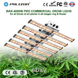 Bar-4000w Led Grow Light Bar 4x4ft Veg Bloom Lampe De Plante Pour Intérieur Commercial Ir