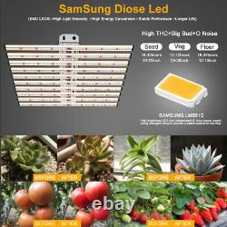 Barre d'éclairage de culture commerciale LED Full Spectrum 800W dimmable pour la croissance des légumes en intérieur