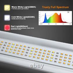 Barre de lumière de croissance LED pliable 640W à spectre complet pour plantes médicinales d'intérieur Veg Flower