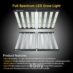 Barre de lumière de culture LED pliable de 640W à spectre complet pour plantes médicales d'intérieur Veg Flower