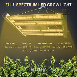 Barre de lumière de culture à LED de 240W Full Spectrum Dimmable Lampe commerciale pour Veg Bloom