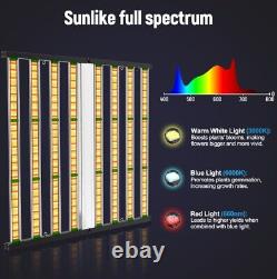 Barre lumineuse de culture à LED Samsung Full Spectrum 640W pour plantes d'intérieur en hydroponie en croissance végétative et floraison